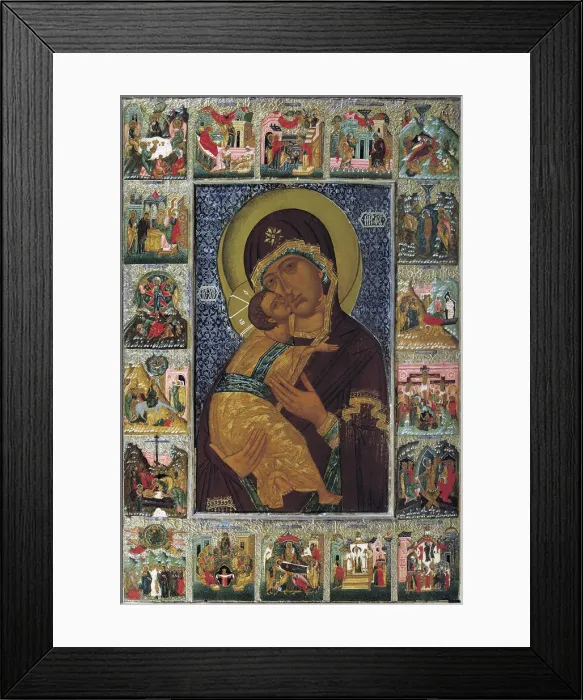 Framed Print : The Virgin of Vladimir, 16th century Framed Print : The Virgin of Vladimir, 16th century