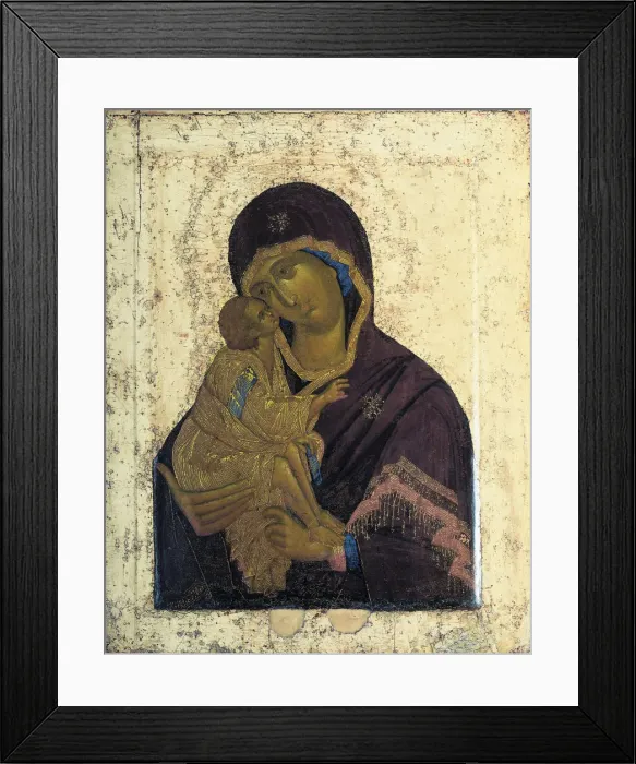 Framed Print : The Virgin of the Don (Double-faced Icon), c1390 Framed Print : The Virgin of the Don (Double-faced Icon), c1390