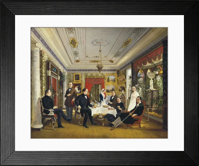 Framed Print : At the Tea Table, 1851 Framed Print : At the Tea Table, 1851