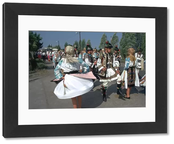 Dancers at a Hungarian folklore festival. Artist: CM Dixon