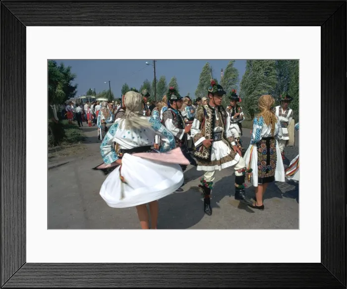 Framed Print : Dancers at a Hungarian folklore festival. Artist: CM Dixon Framed Print : Dancers at a Hungarian folklore festival. Artist: CM Dixon