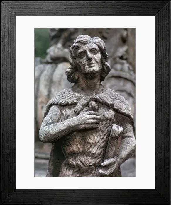 Framed Print : Statue of St John the Baptist Framed Print : Statue of St John the Baptist