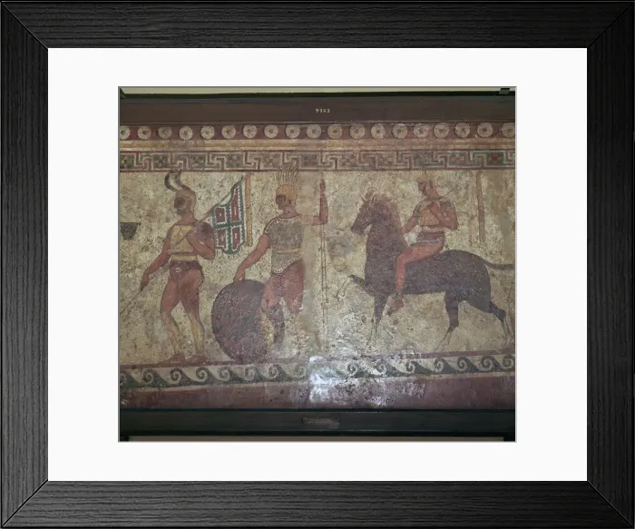 Framed Print : Italic wall-painting, 6th century Framed Print : Italic wall-painting, 6th century