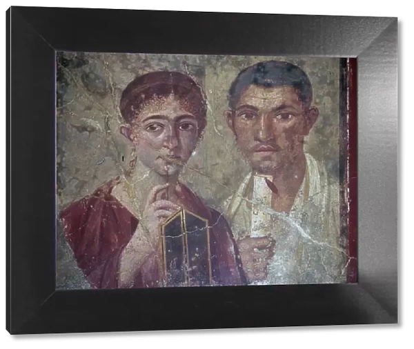 Roman portrait of Terentius Neo and his wife, 1st century