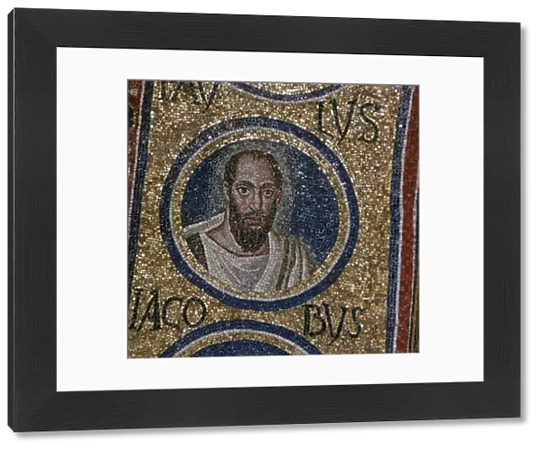 Mosaic detail showing St Paul, 5th century
