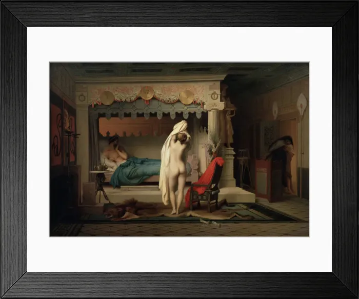 Framed Print : King Candaules, after 1859. Artist: Jean-Leon Gerome Framed Print : King Candaules, after 1859. Artist: Jean-Leon Gerome