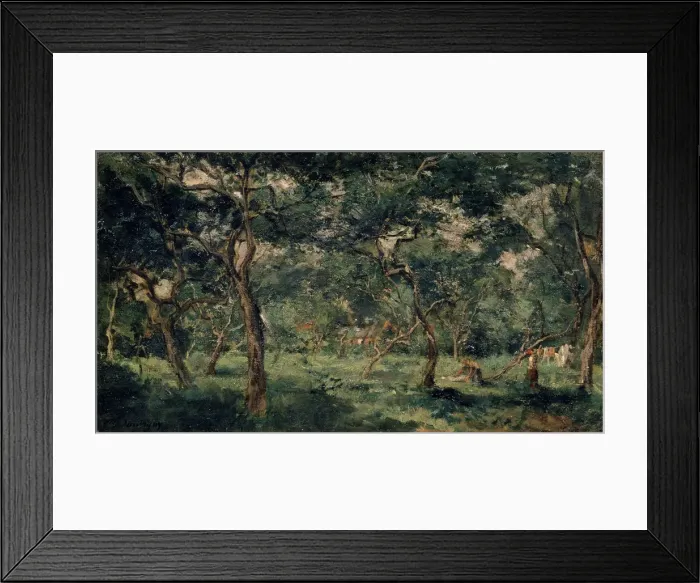 Framed Print : Olive Orchard, early 1870s. Artist: Charles Francois Daubigny Framed Print : Olive Orchard, early 1870s. Artist: Charles Francois Daubigny