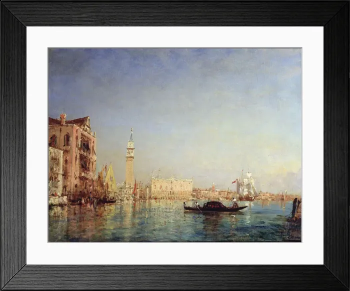 Framed Print : Venice, 19th century. Artist: Felix Francois Georges Philibert Ziem Framed Print : Venice, 19th century. Artist: Felix Francois Georges Philibert Ziem
