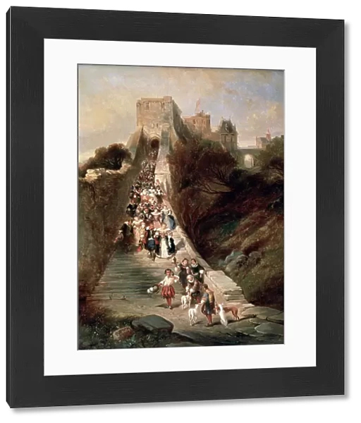 Leaving the Castle, 19th century. Artist: Eugene Isabey