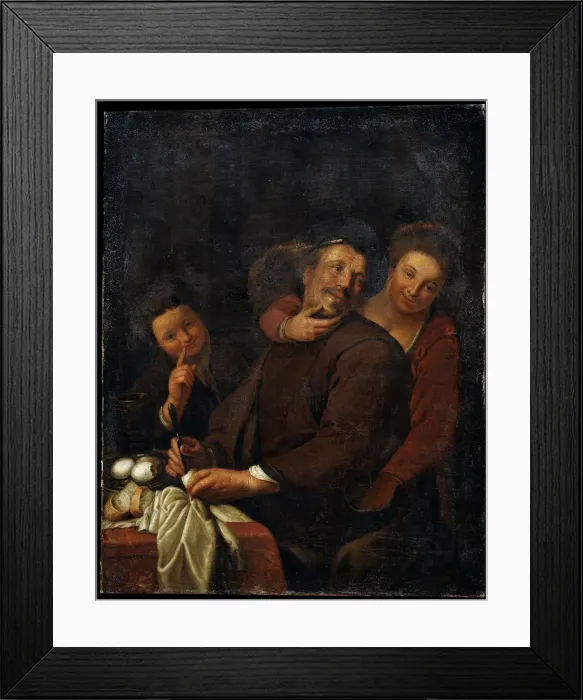 Framed Print : The Merry Company, early 17th century. Artist: Dutch Master