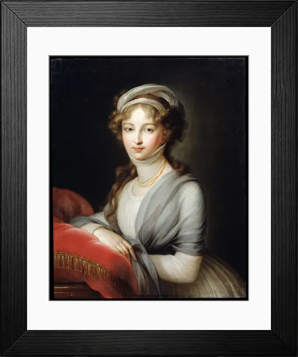Framed Print : Portrait of Empress Elizabeth Alexeievna, c1795. Artist: Elisabeth Louise Vigee-LeBrun Framed Print : Portrait of Empress Elizabeth Alexeievna, c1795. Artist: Elisabeth Louise Vigee-LeBrun