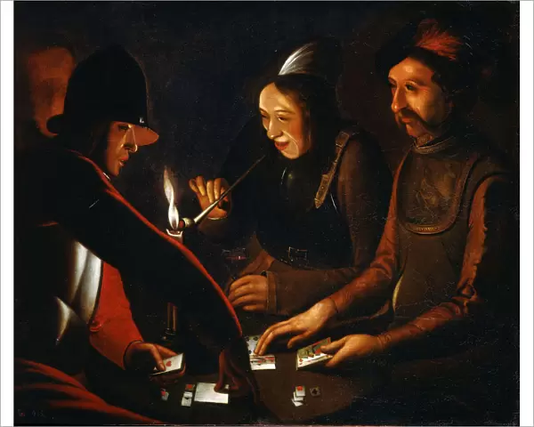 Soldiers Playing Cards, 17th century. Artist: Georges de la Tour