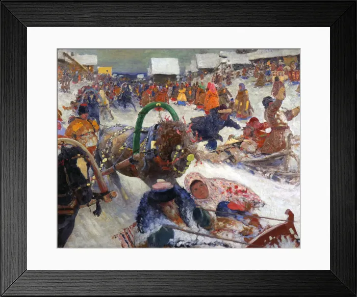 Framed Print : Shrovetide, 1905. Artist: Sergei Ivanov Framed Print : Shrovetide, 1905. Artist: Sergei Ivanov