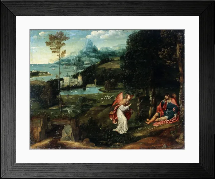 Framed Print : Landscape with the Legend of Saint Roch, early 16th century. Artist: Joachim Patinir Framed Print : Landscape with the Legend of Saint Roch, early 16th century. Artist: Joachim Patinir