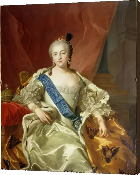 Portrait of Empress Elisabeth Petrovna, 1760. Artist: Carle van Loo