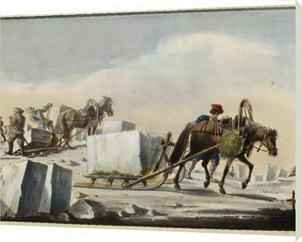Ice Splitting, 1825. Artist: Pyotr Alexandrov