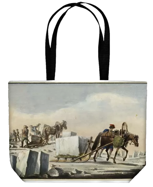 Ice Splitting, 1825. Artist: Pyotr Alexandrov