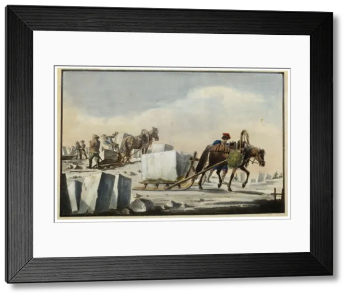Framed Print : Ice Splitting, 1825. Artist: Pyotr Alexandrov Framed Print : Ice Splitting, 1825. Artist: Pyotr Alexandrov