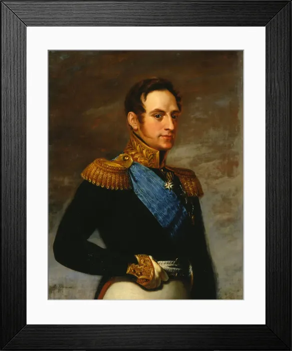 Framed Print : Portrait of Emperor Nicholas I, 1826. Artist: Vasily Tropinin Framed Print : Portrait of Emperor Nicholas I, 1826. Artist: Vasily Tropinin