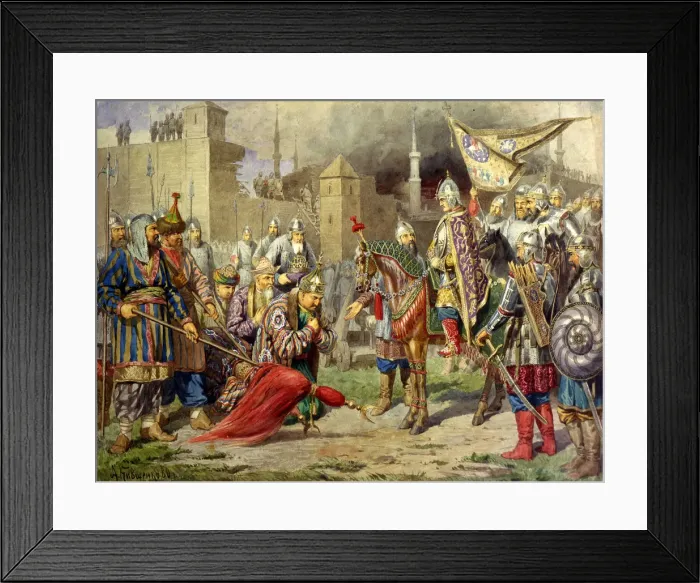 Framed Print : Tsar Ivan IV Conquering Kazan in 1552, 1880. Artist: Aleksey Kivshenko Framed Print : Tsar Ivan IV Conquering Kazan in 1552, 1880. Artist: Aleksey Kivshenko