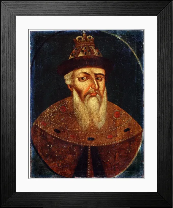 Framed Print : Portrait of Tsar Ivan IV the Terrible, early 18th century Framed Print : Portrait of Tsar Ivan IV the Terrible, early 18th century