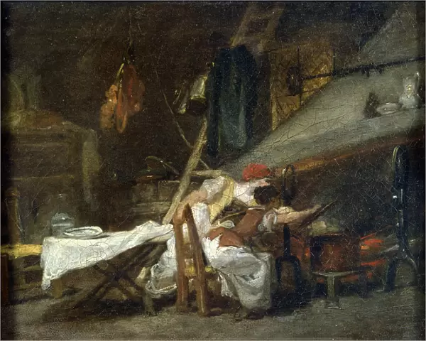 At the Stove, 18th or early 19th century. Artist: Jean-Honore Fragonard
