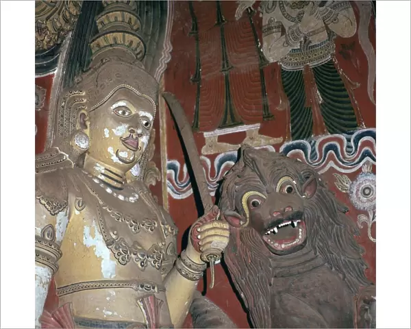 Guardian deities at the doorway of a Buddhist temple, 16th century
