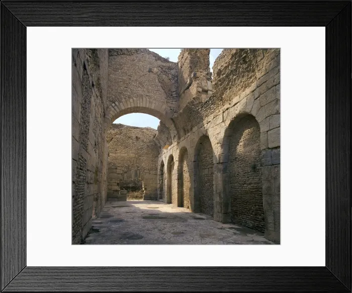Framed Print : Roman baths in Bulla Regia, 1st century BC Framed Print : Roman baths in Bulla Regia, 1st century BC