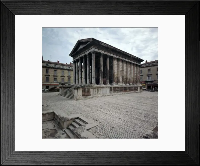 Framed Print : Maison Carree Roman Temple, 1st century BC Framed Print : Maison Carree Roman Temple, 1st century BC