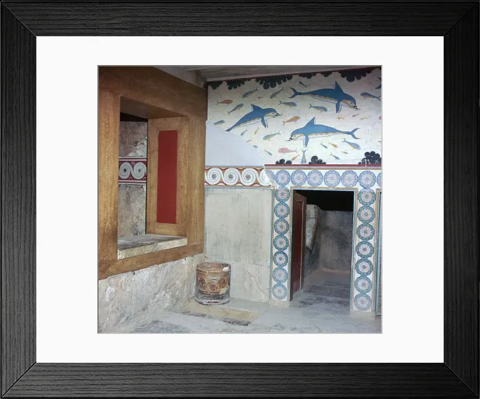 Framed Print : Room in the Queens apartments in Knossos, 17th century Framed Print : Room in the Queens apartments in Knossos, 17th century