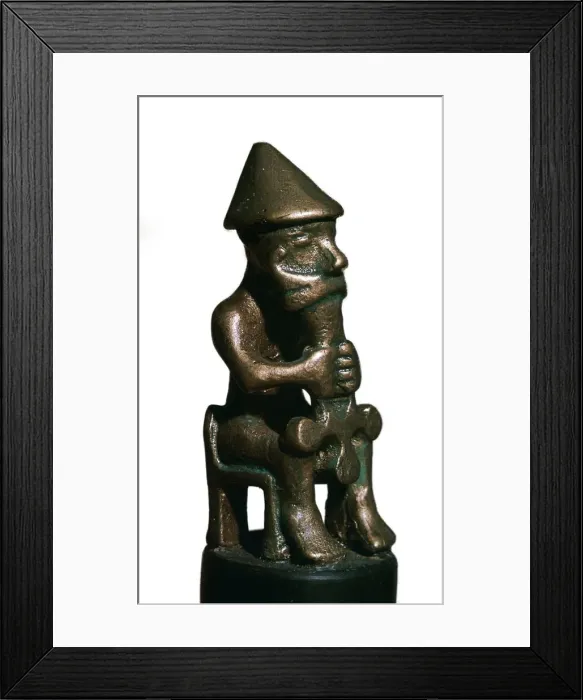 Framed Print : Bronze statuette of Thor, 11th century Framed Print : Bronze statuette of Thor, 11th century