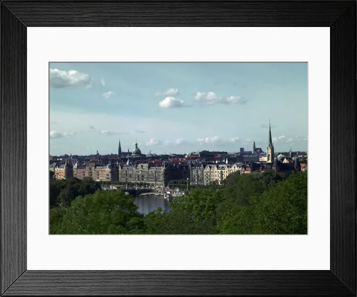 Framed Print : The Strandvagen seen from Skansen, in Stockholm, 19th century Framed Print : The Strandvagen seen from Skansen, in Stockholm, 19th century