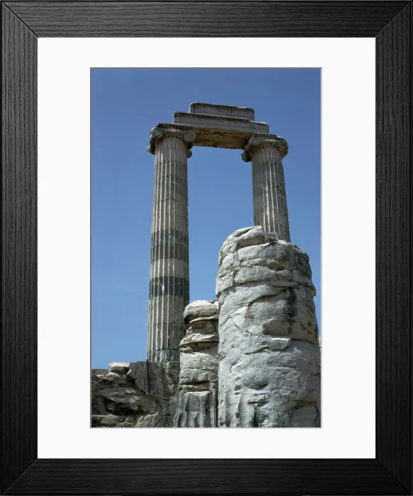 Framed Print : Greco-Roman temple of Apollo at Didyma, 2nd century Framed Print : Greco-Roman temple of Apollo at Didyma, 2nd century