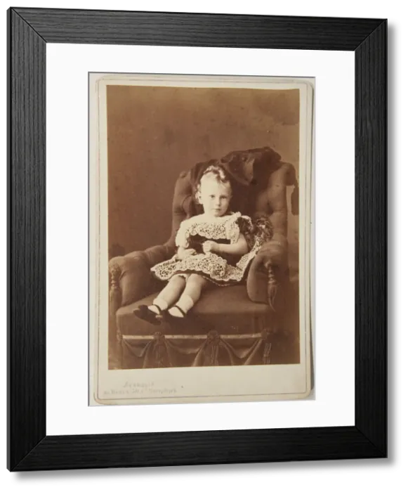 Framed Print : Portrait of Grand Duke George Alexandrovich of Russia (1871-1899), 1870s Framed Print : Portrait of Grand Duke George Alexandrovich of Russia (1871-1899), 1870s