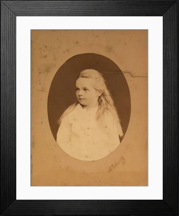 Framed Print : Portrait of Princess Olga Alexandrovna Yurievskaya (1873-1925), End of 1870s-Early 1880s Framed Print : Portrait of Princess Olga Alexandrovna Yurievskaya (1873-1925), End of 1870s-Early 1880s