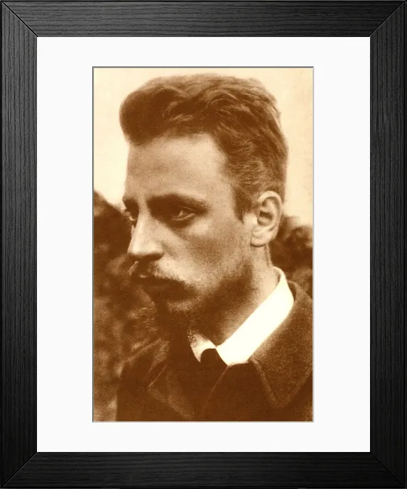 Framed Print : Portrait of the poet Rainer Maria Rilke (1875-1926), 1900 Framed Print : Portrait of the poet Rainer Maria Rilke (1875-1926), 1900