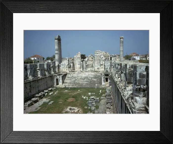 Framed Print : Greco-Roman temple of Apollo at Didyma, 2nd century BC Framed Print : Greco-Roman temple of Apollo at Didyma, 2nd century BC