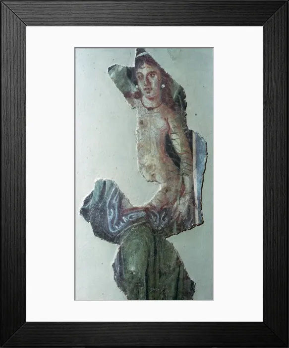 Framed Print : Roman wall-painting with a mythological subject Framed Print : Roman wall-painting with a mythological subject