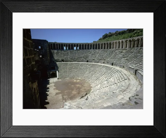Framed Print : Roman theatre in Aspendos, 2nd century Framed Print : Roman theatre in Aspendos, 2nd century