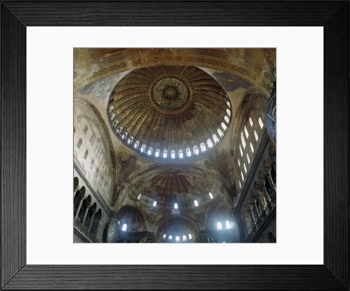 Framed Print : Interior of the church of St Sophia, 6th century Framed Print : Interior of the church of St Sophia, 6th century