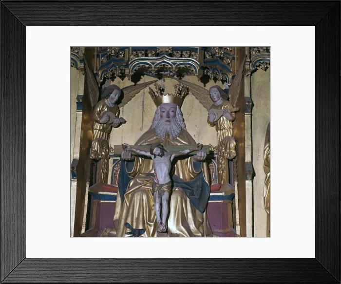 Framed Print : Altar-piece of God the Father, 15th century Framed Print : Altar-piece of God the Father, 15th century