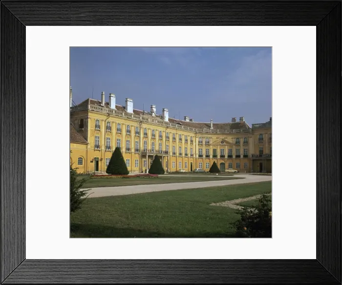 Framed Print : Esterhazy Palace at Fertod. Artist: CM Dixon Framed Print : Esterhazy Palace at Fertod. Artist: CM Dixon
