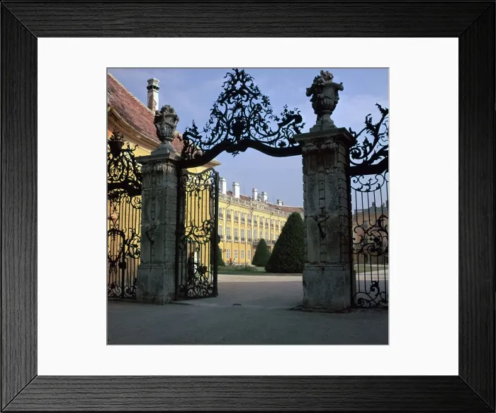 Framed Print : Esterhazy Palace at Fertod. Artist: CM Dixon Framed Print : Esterhazy Palace at Fertod. Artist: CM Dixon