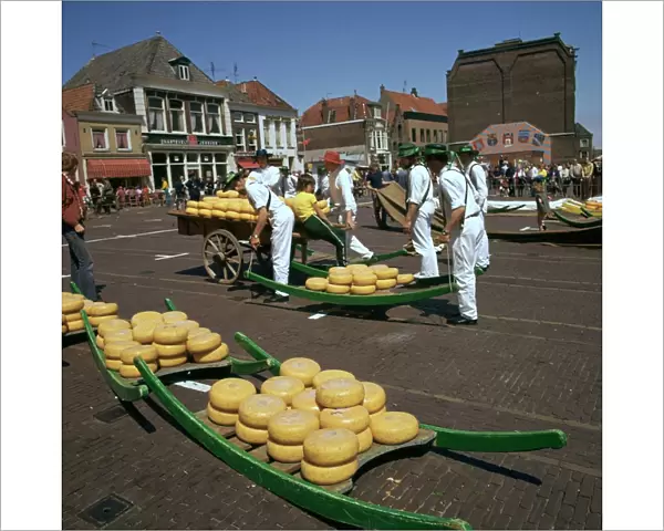 Alkmaar cheese market in Holland