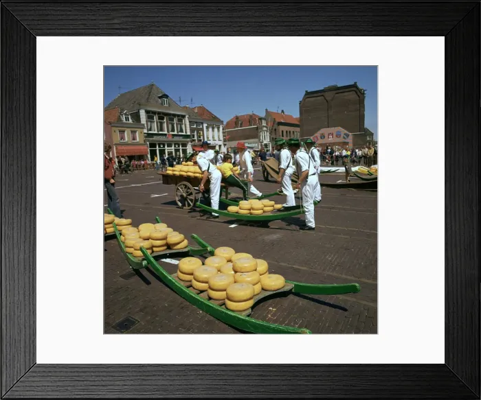Framed Print : Alkmaar cheese market in Holland Framed Print : Alkmaar cheese market in Holland
