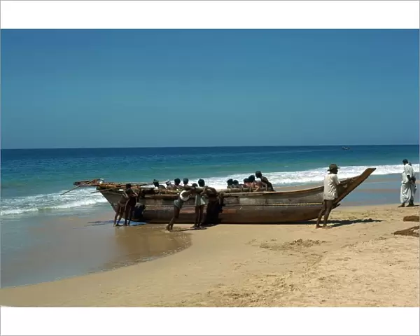 Sri Lankan boat. Artist: CM Dixon