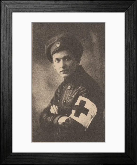 Framed Print : Alexander Vertinsky in Hospital Uniform, 1914 Framed Print : Alexander Vertinsky in Hospital Uniform, 1914