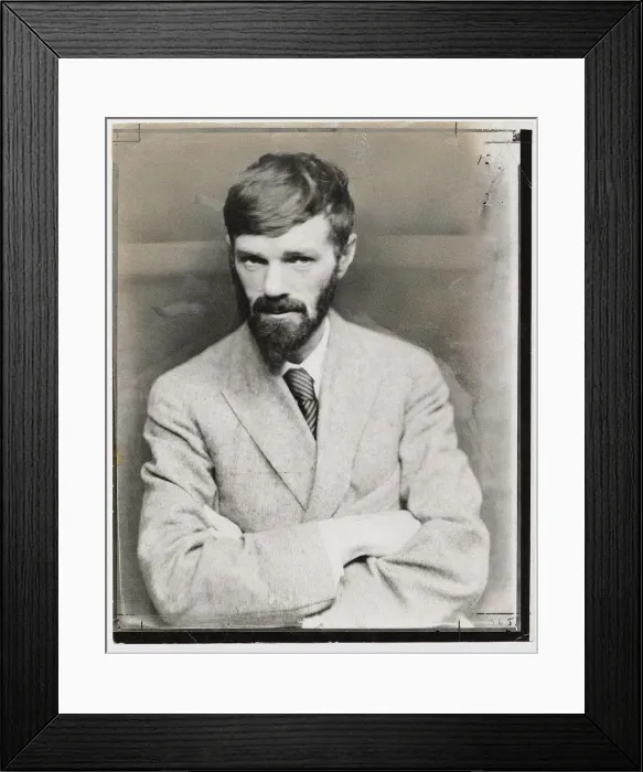 Framed Print : David Herbert Lawrence (1885-1930), End 1920s Framed Print : David Herbert Lawrence (1885-1930), End 1920s