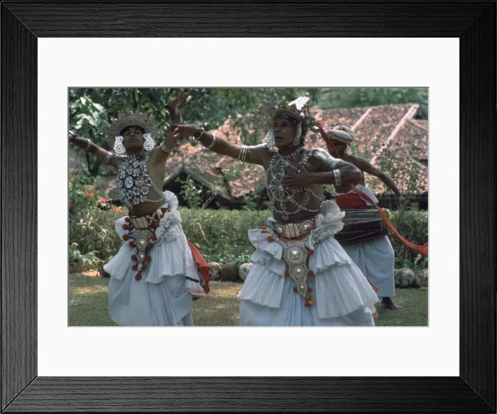Framed Print : Sri Lankan dancers. Artist: CM Dixon Framed Print : Sri Lankan dancers. Artist: CM Dixon