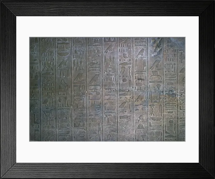 Framed Print : Egyptian relief of the annals of Tuthmosis III, 15th century BC Framed Print : Egyptian relief of the annals of Tuthmosis III, 15th century BC